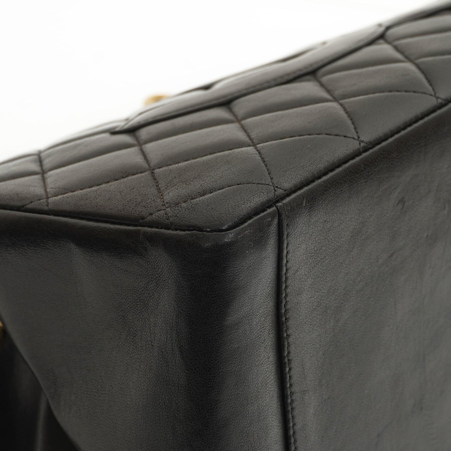 Chanel Grand Shopping Tote Quilted Lambskin Gold-Tone Hardware
