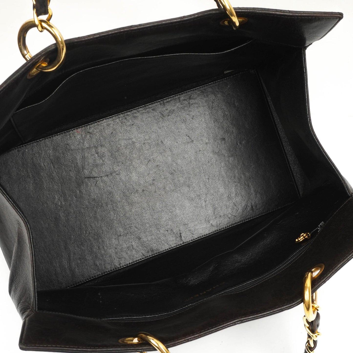 Chanel Grand Shopping Tote Quilted Lambskin Gold-Tone Hardware