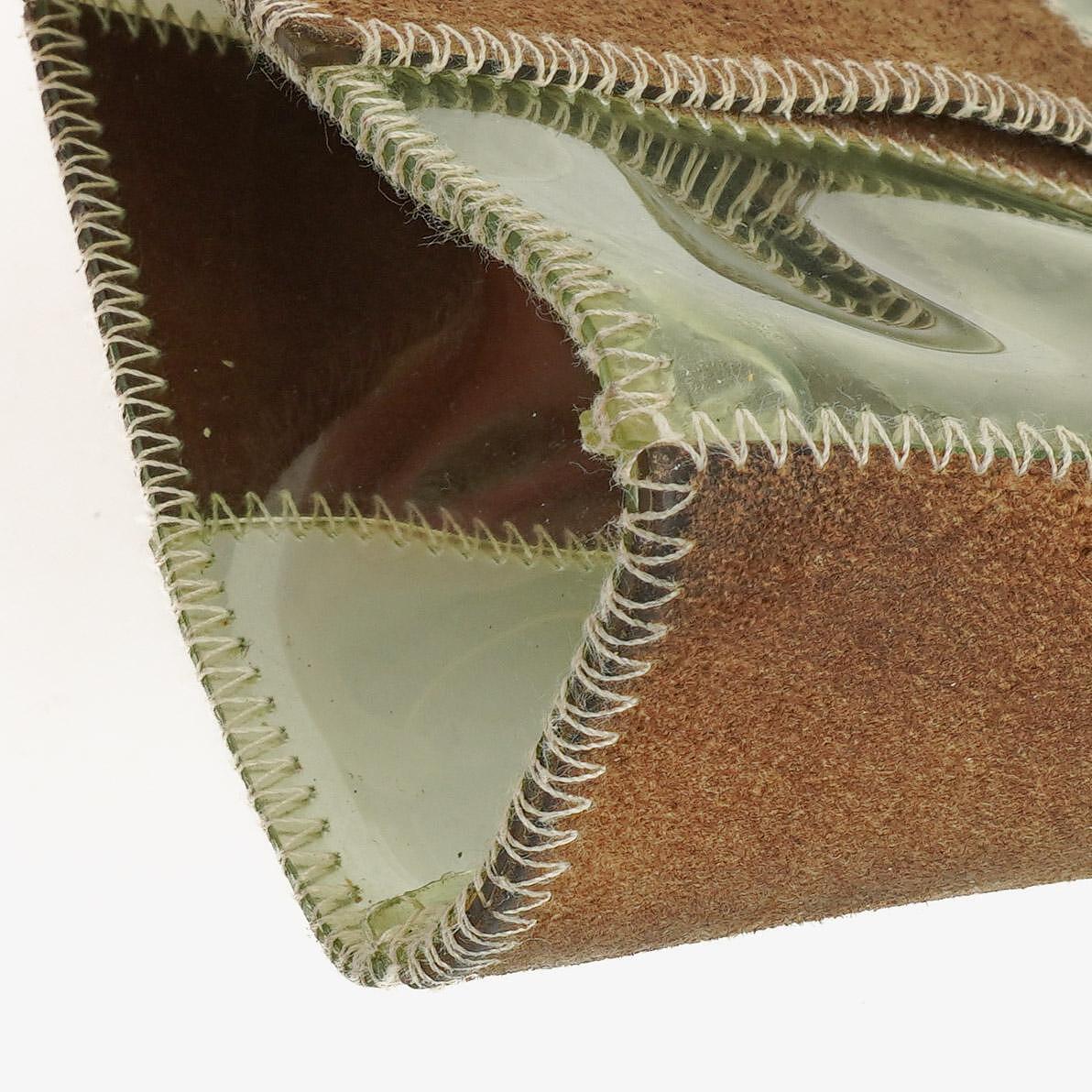 Chanel Green/Brown PVC and Leather Naked Patchwork Flap Bag