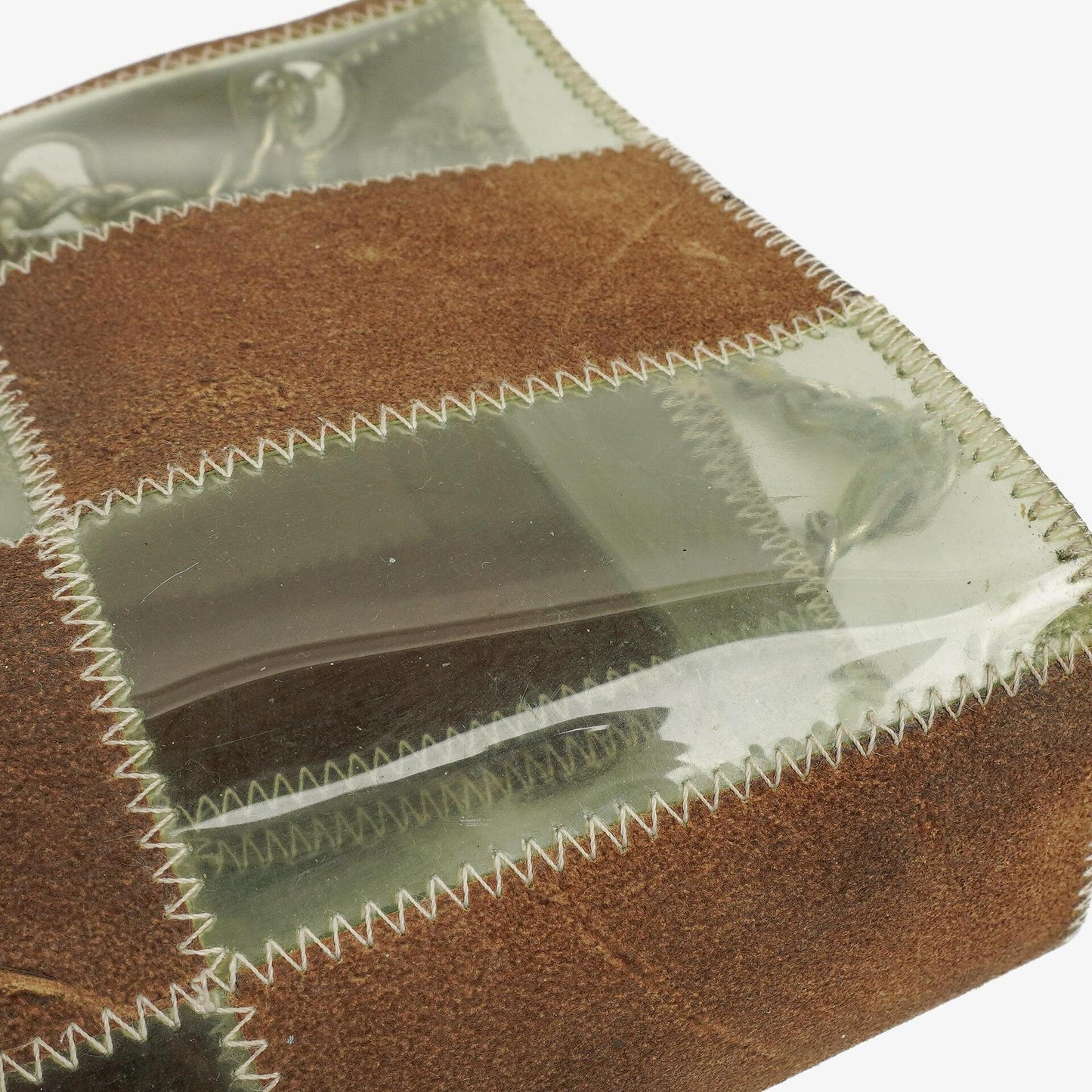 Chanel Green/Brown PVC and Leather Naked Patchwork Flap Bag