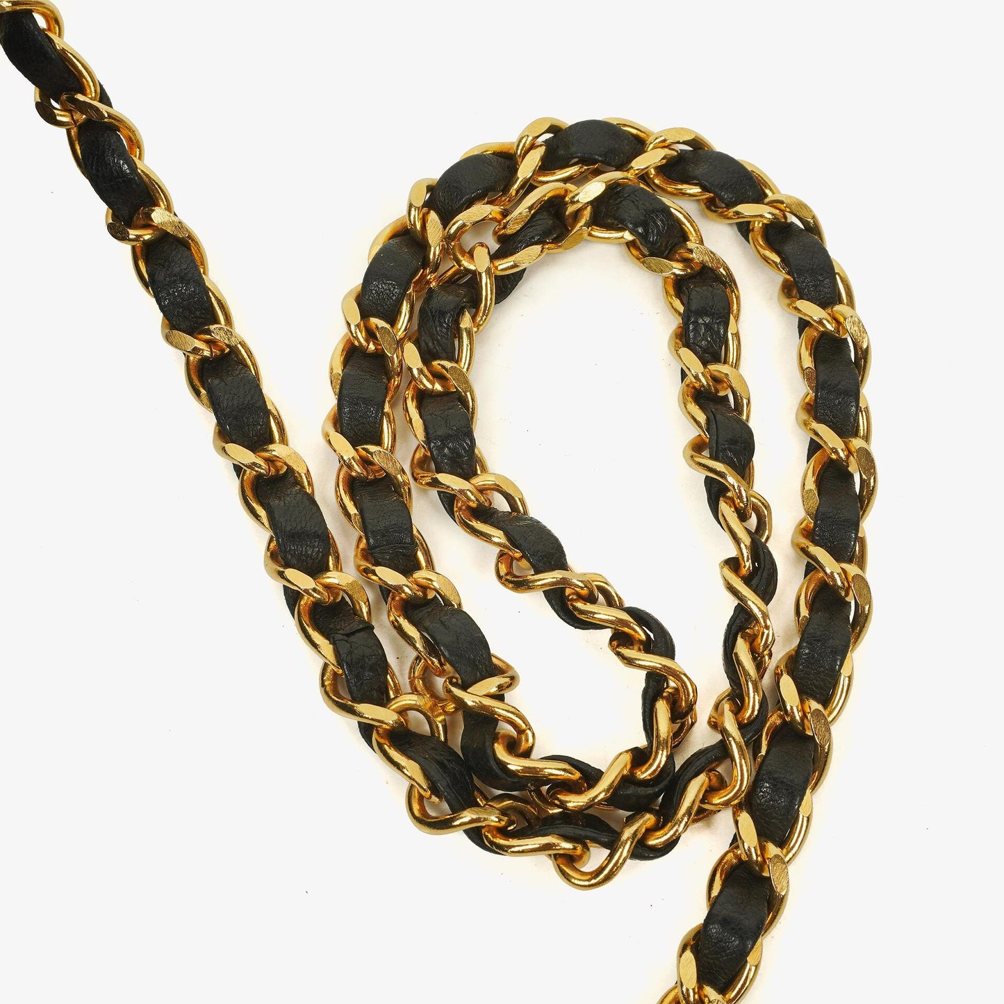 Chanel Half-Moon Double Flap Bag Black Quilted Lambskin 24K Gold-Plated Hardware