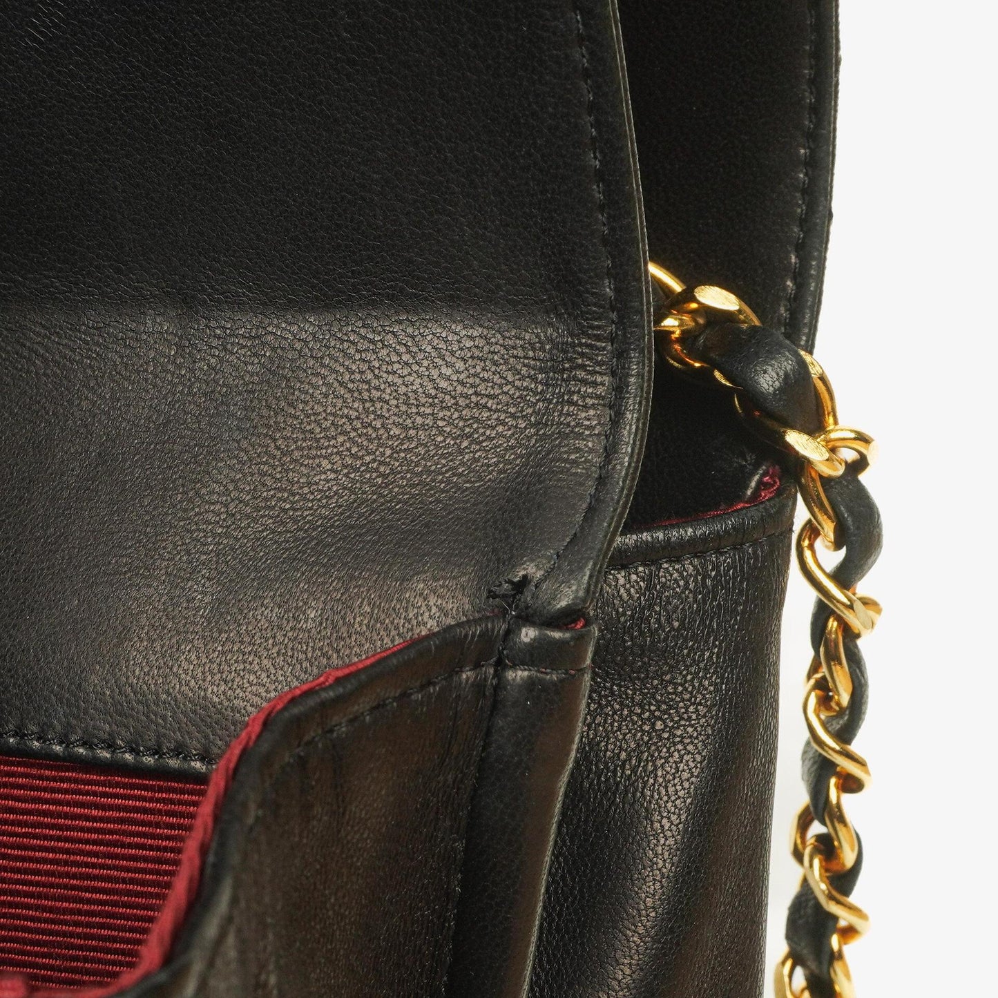 Chanel Half-Moon Double Flap Bag Black Quilted Lambskin 24K Gold-Plated Hardware