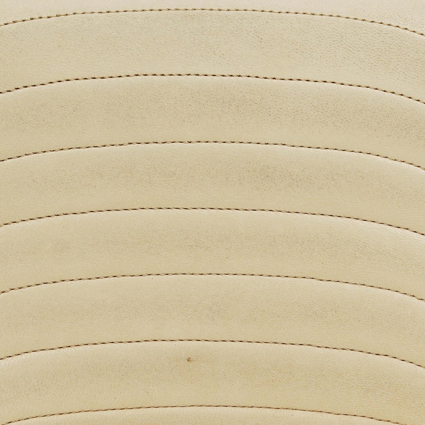 Chanel Half-Moon Flap Bag In Beige Quilted Lambskin