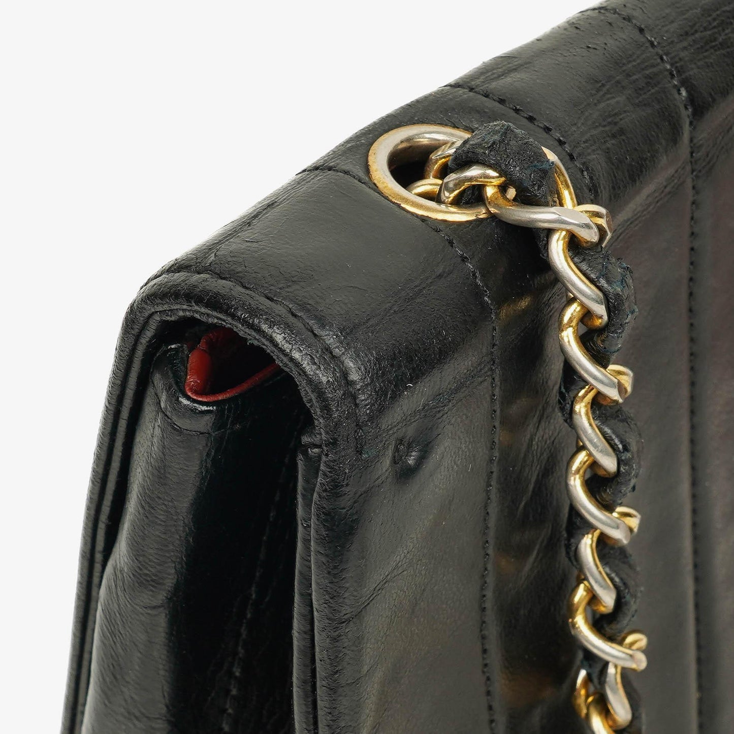 Chanel Half-Moon In Black Quilted Lambskin With 24K Gold-Plated Hardware