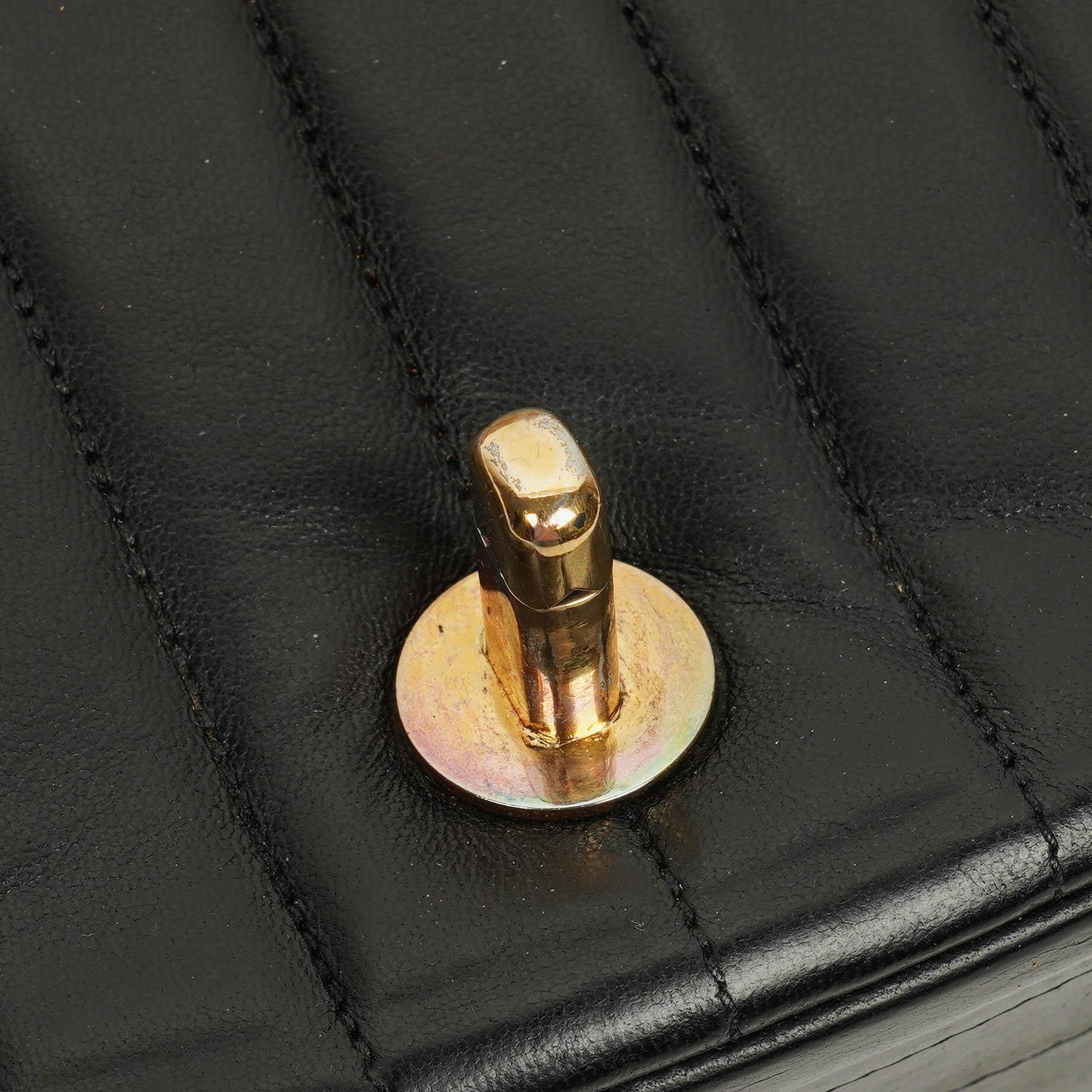 Chanel Half-Moon In Black Quilted Lambskin With 24K Gold-Plated Hardware