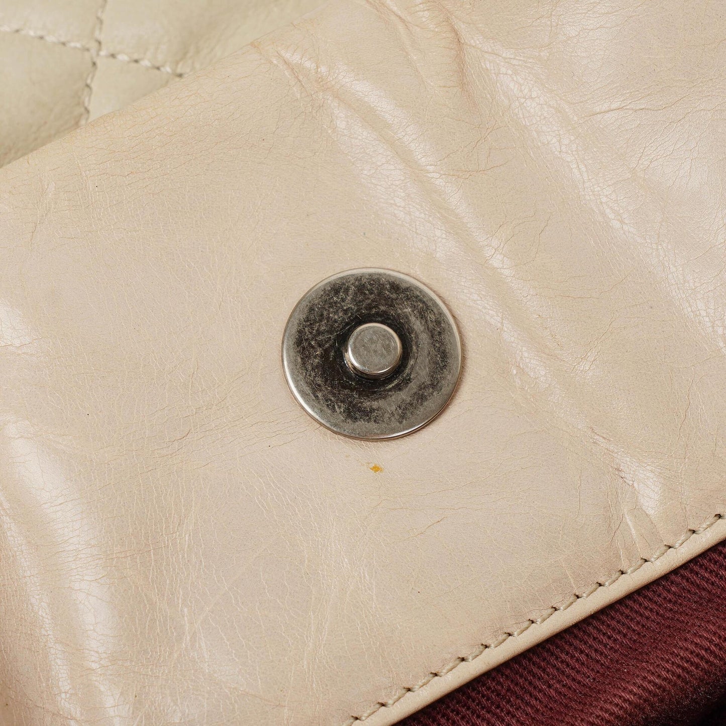 Chanel In The Mix Leather Large Tote Beige