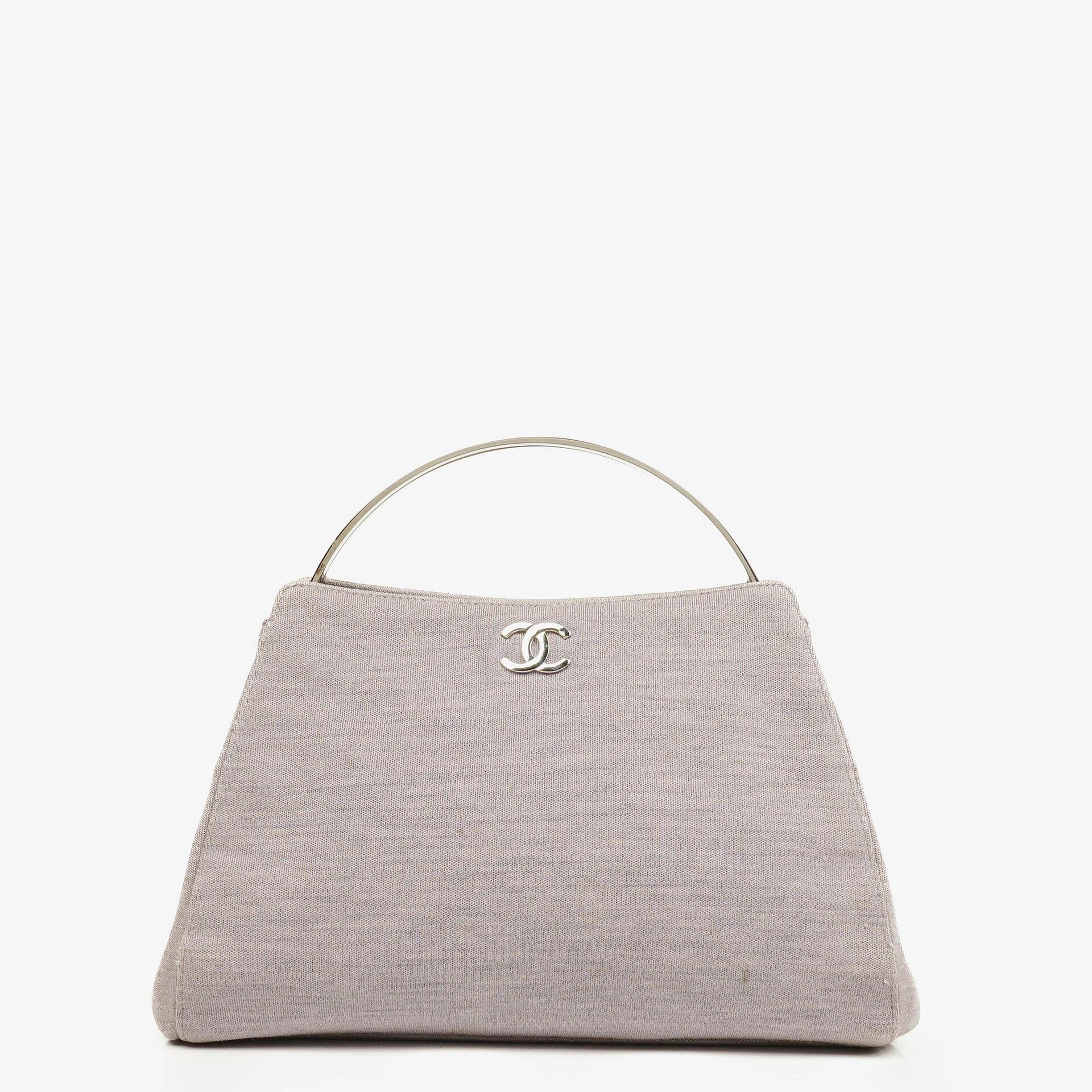 Chanel Jersey Metal Top Handle Bag