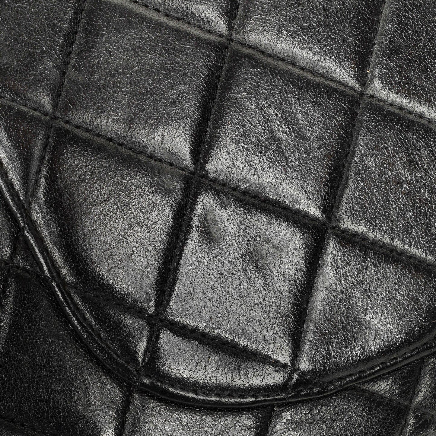Chanel Jumbo CC Classic Single Flap Bag Black Quilted Lambskin 24K Gold-Plated Hardware