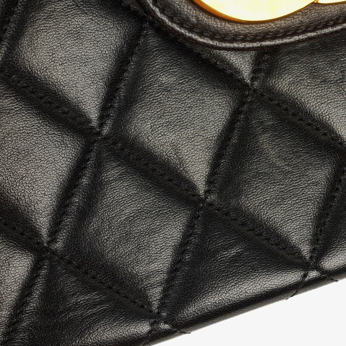 Chanel Jumbo CC Classic Single Flap Maxi Logo Bag Black Quilted Lambskin 24K Gold-Plated Hardware