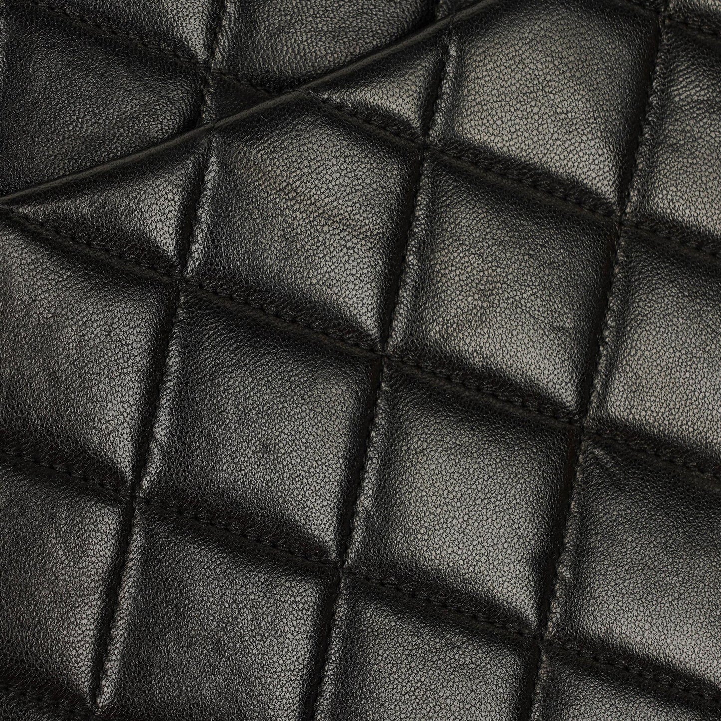 Chanel Jumbo CC Classic Single Flap Maxi Logo Bag Black Quilted Lambskin 24K Gold-Plated Hardware