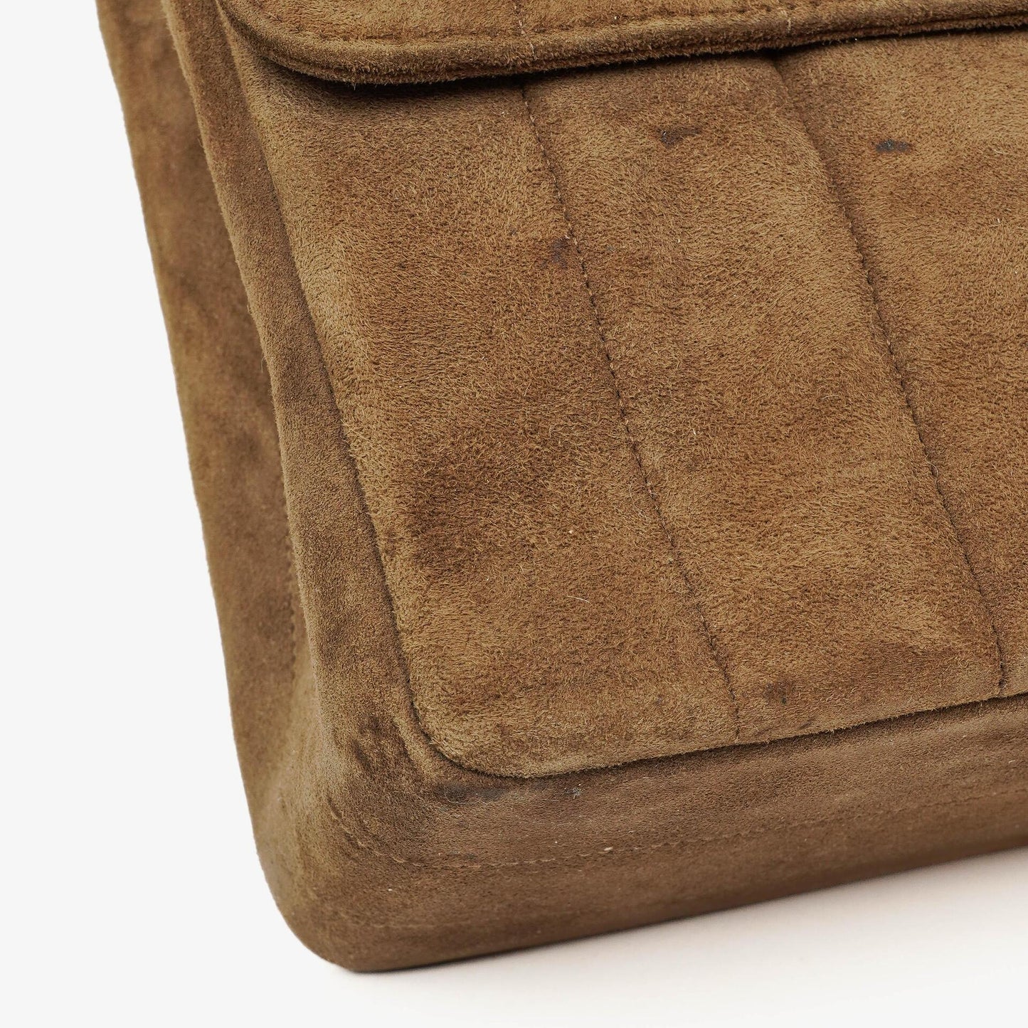 Chanel Jumbo CC Vertical Quilted Suede Flap Bag 24K Gold-Plated Hardware