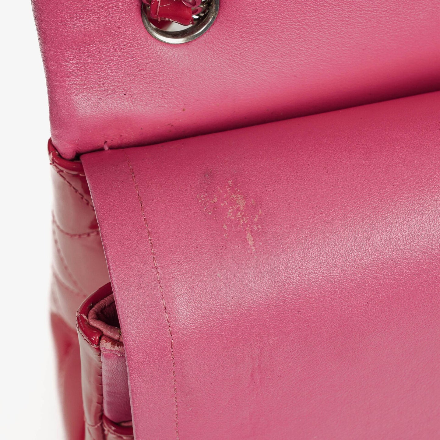 Chanel Jumbo Clasic Double Flap Patent Quilted Leather With Silver-tone Hardware
