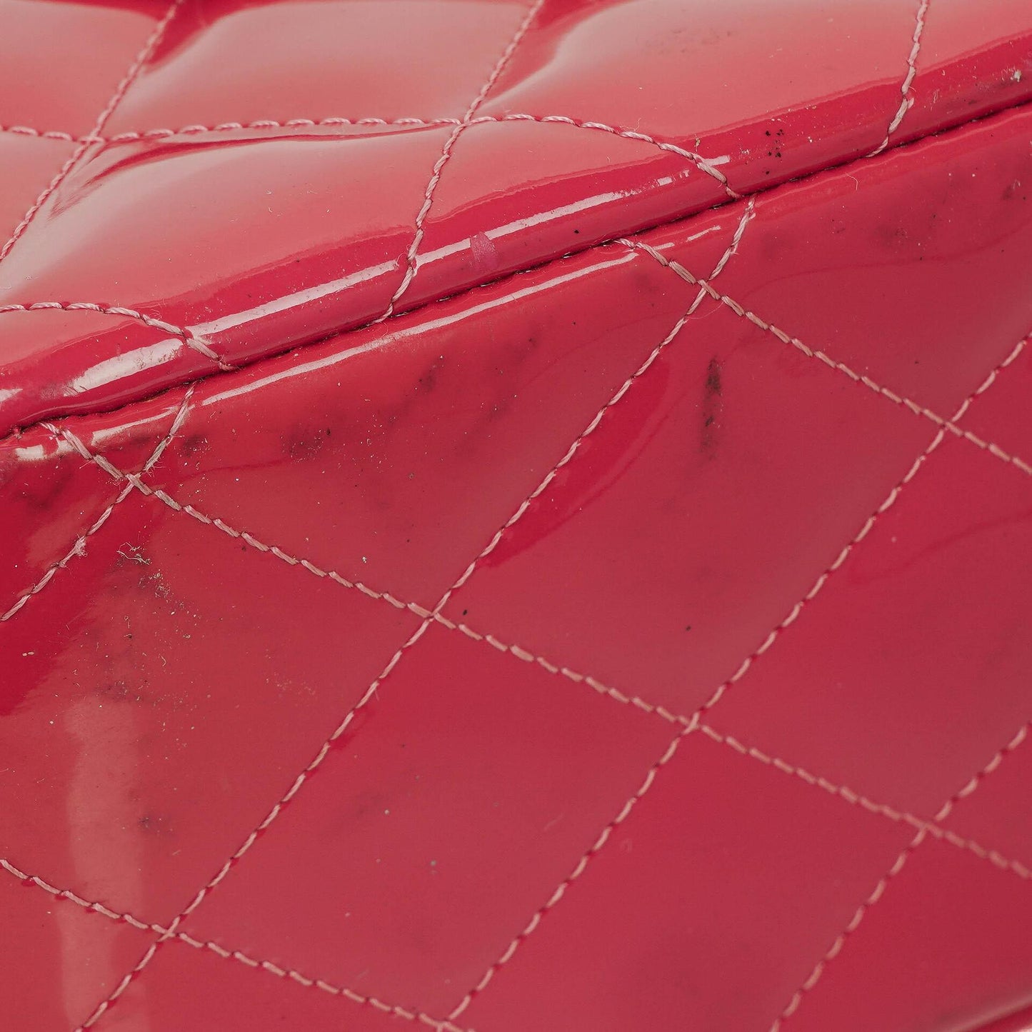 Chanel Jumbo Clasic Double Flap Patent Quilted Leather With Silver-tone Hardware