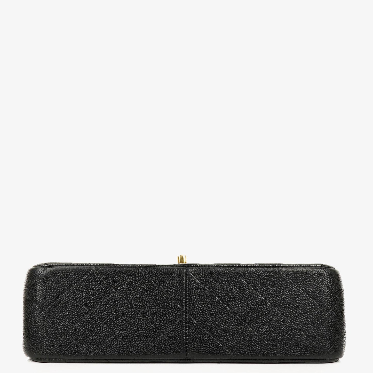 Chanel Jumbo Classic Double Flap Bag Black Quilted Caviar Gold-Tone Hardware