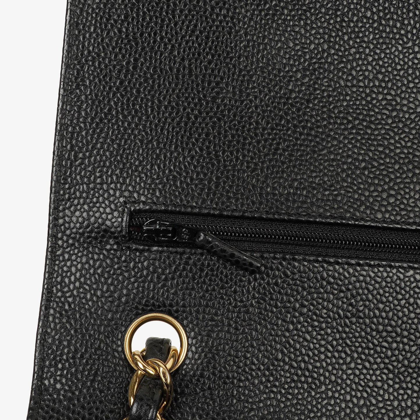 Chanel Jumbo Classic Double Flap Bag Black Quilted Caviar Gold-Tone Hardware