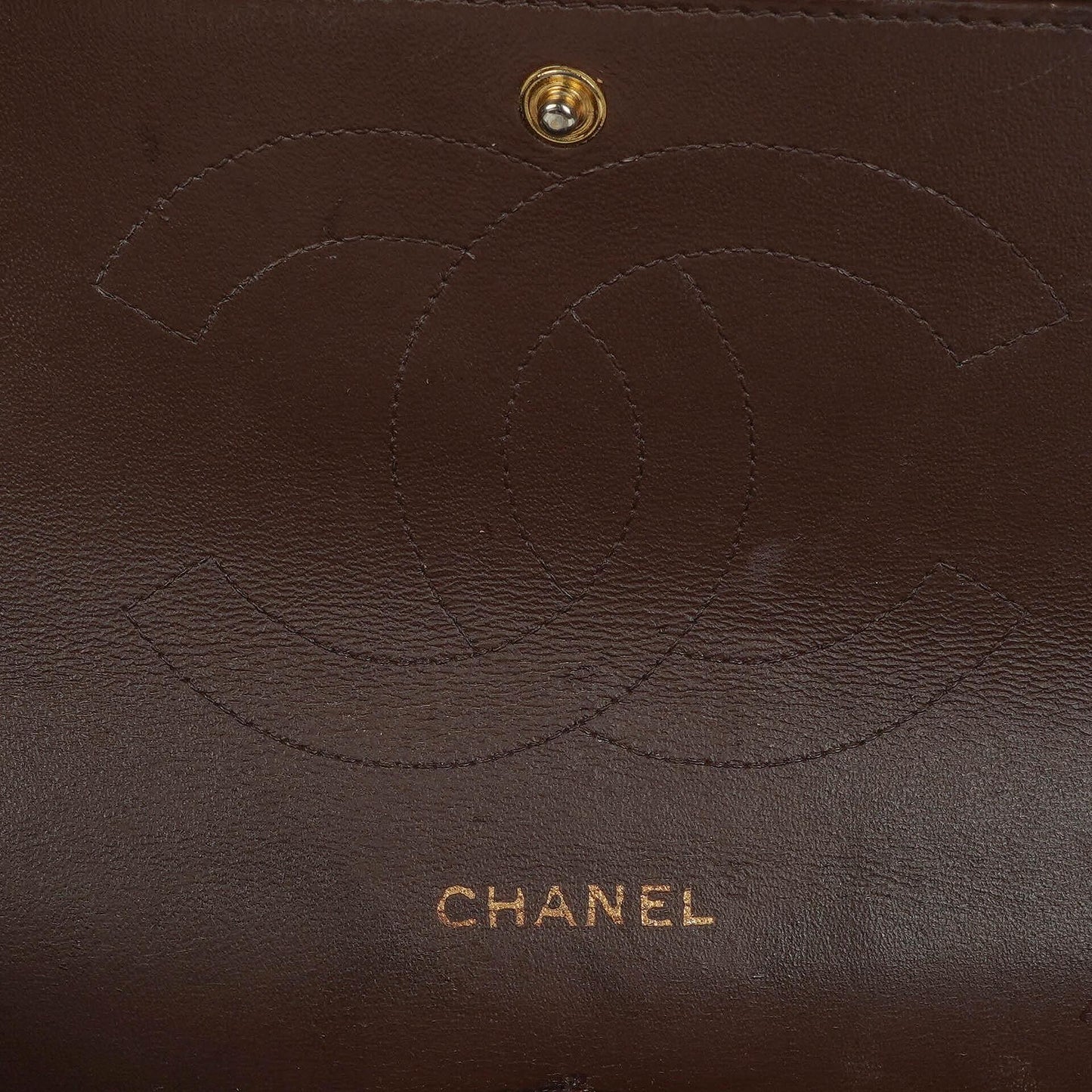 Chanel Jumbo Classic Double Flap Bag In Brown Quilted Lambskin And Gold-Plated Hardware