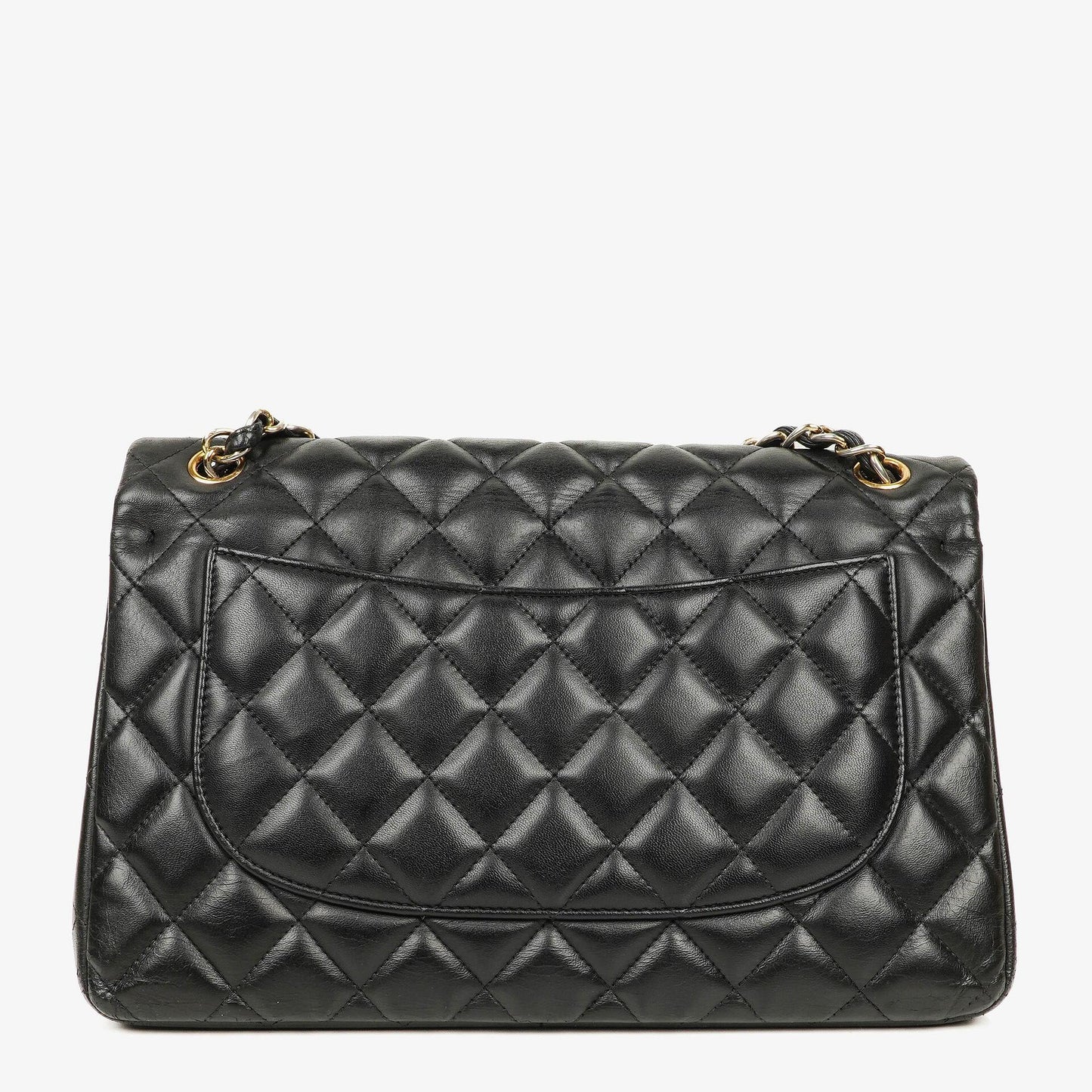 Chanel Jumbo Classic Single Flap Bag Black Quilted Lambskin Gold-Tone Hardware