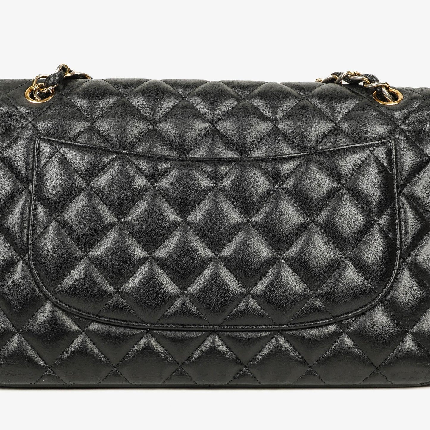 Chanel Jumbo Classic Single Flap Bag Black Quilted Lambskin Gold-Tone Hardware