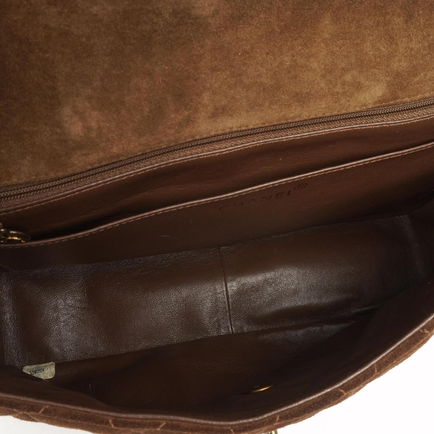 Chanel Jumbo Classic Single Flap Bag Brown Quilted Suede With Aged Gold Hardware