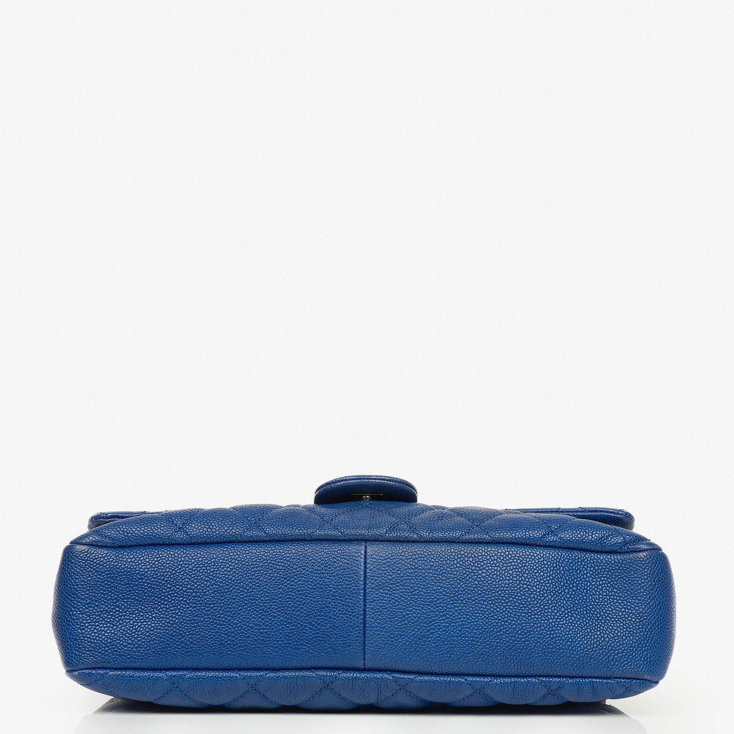 Chanel Jumbo Quilted Caviar Single Flap Bag With Silver -Toned Hardware