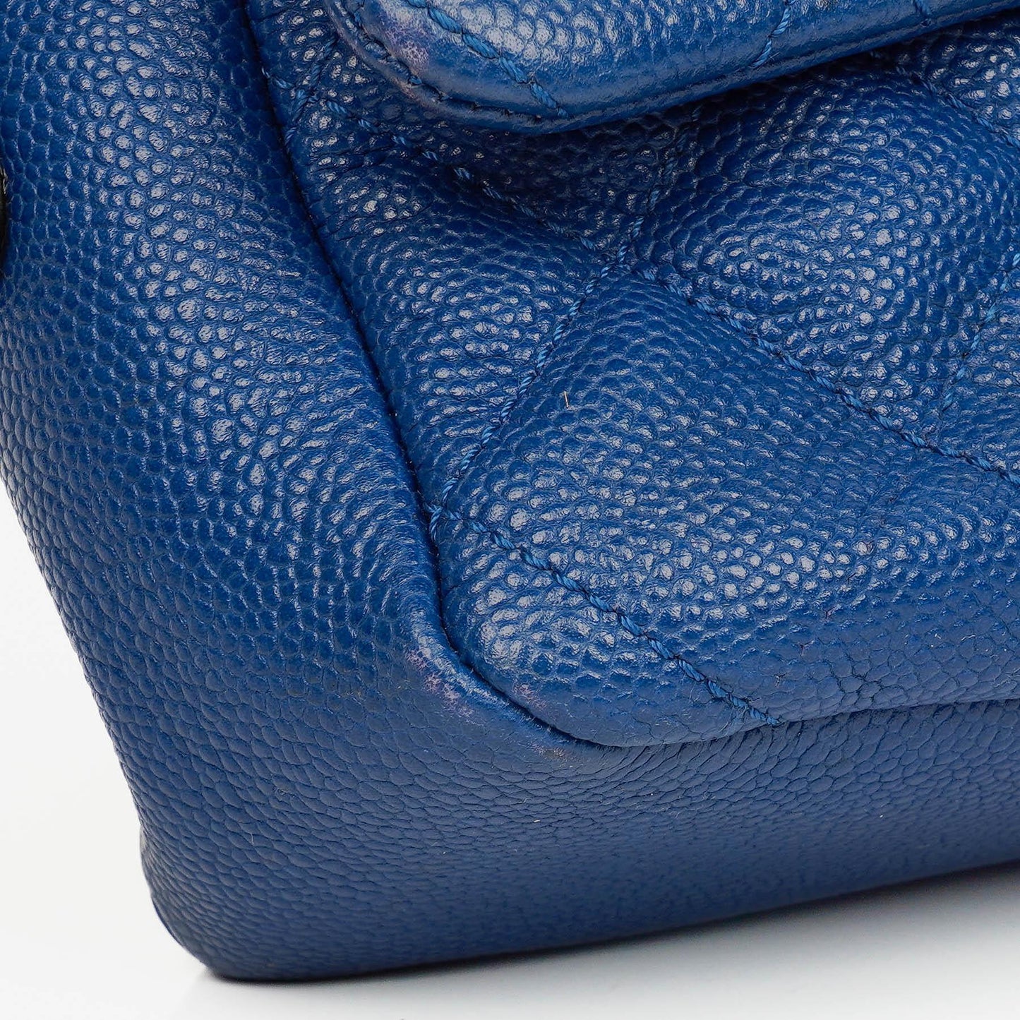 Chanel Jumbo Quilted Caviar Single Flap Bag With Silver -Toned Hardware
