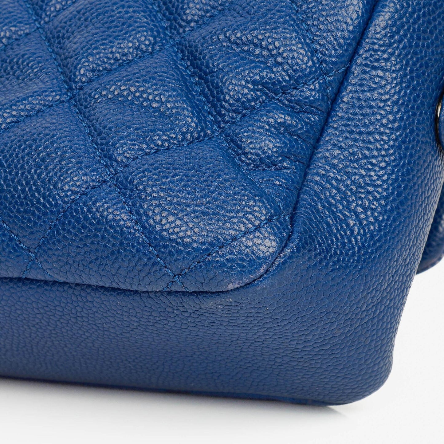 Chanel Jumbo Quilted Caviar Single Flap Bag With Silver -Toned Hardware