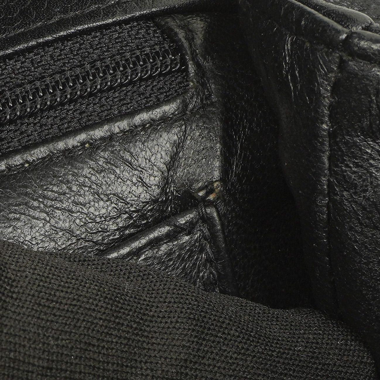 Chanel Kelly Black Quilted Caviar Leather Top Handle Bag With 24K Gold-Plated Hardware, 1996-1997