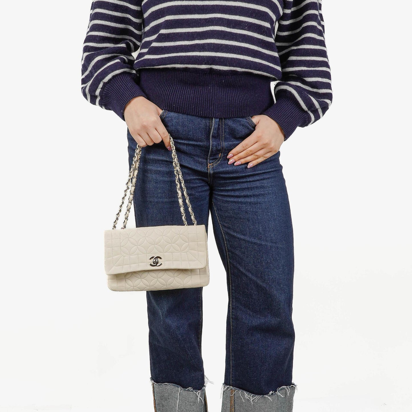 Chanel Lady Graphic Quilted Leather Flap Bag