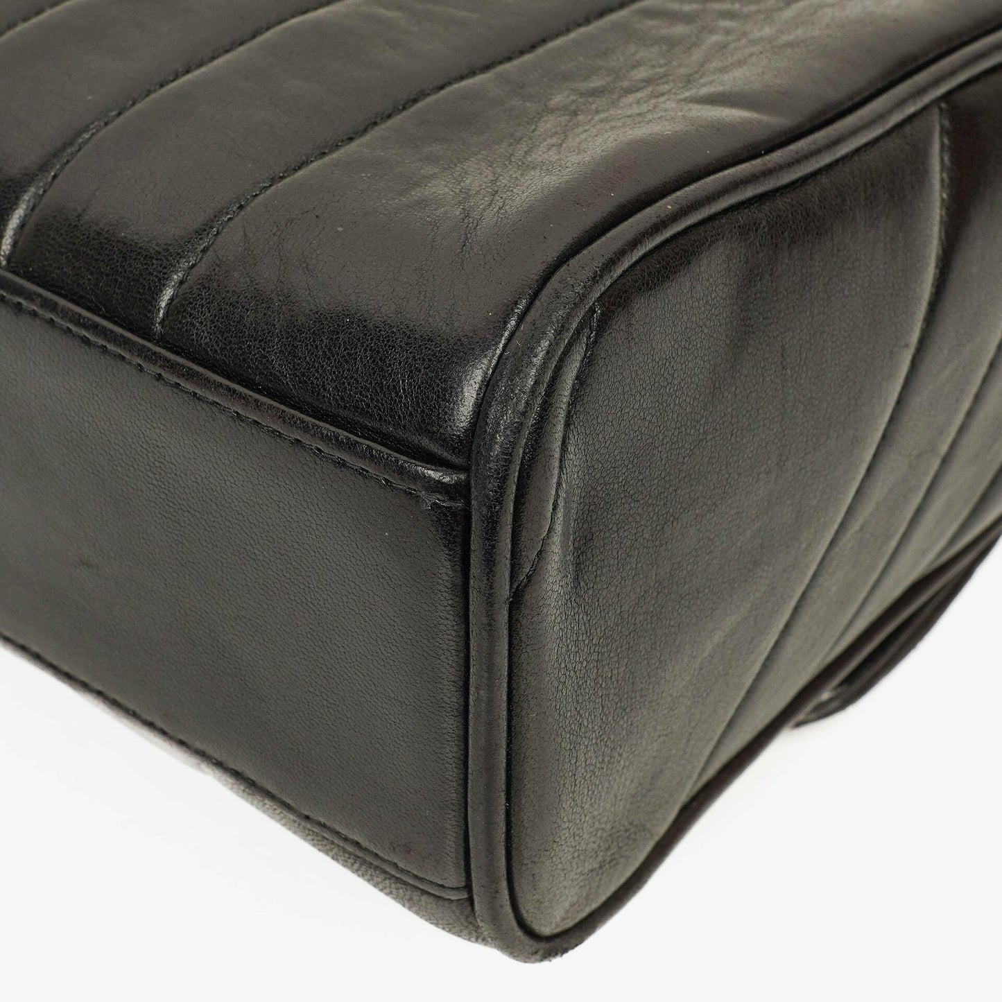 Chanel Lambskin Black Vertical Quilted Maxi CC Flap Shoulder Bag