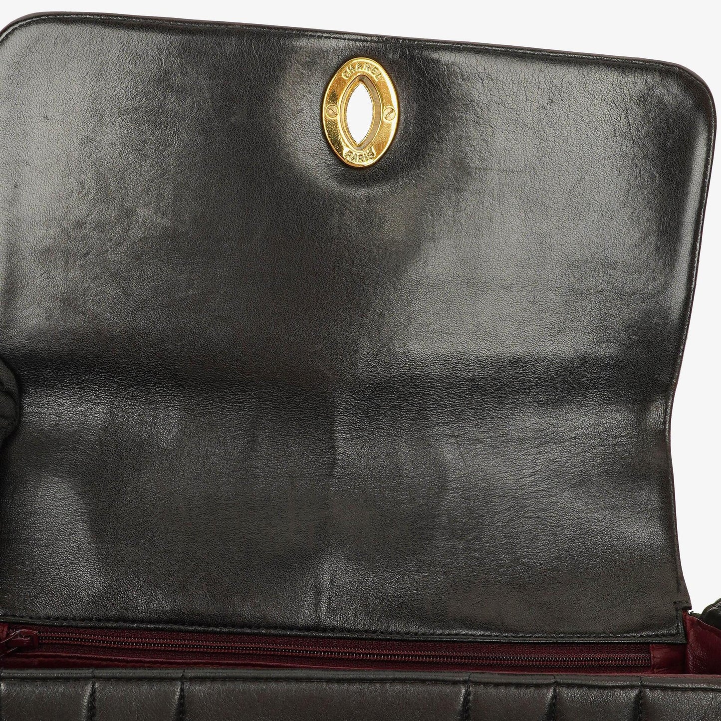 Chanel Lambskin Black Vertical Quilted Maxi CC Flap Shoulder Bag