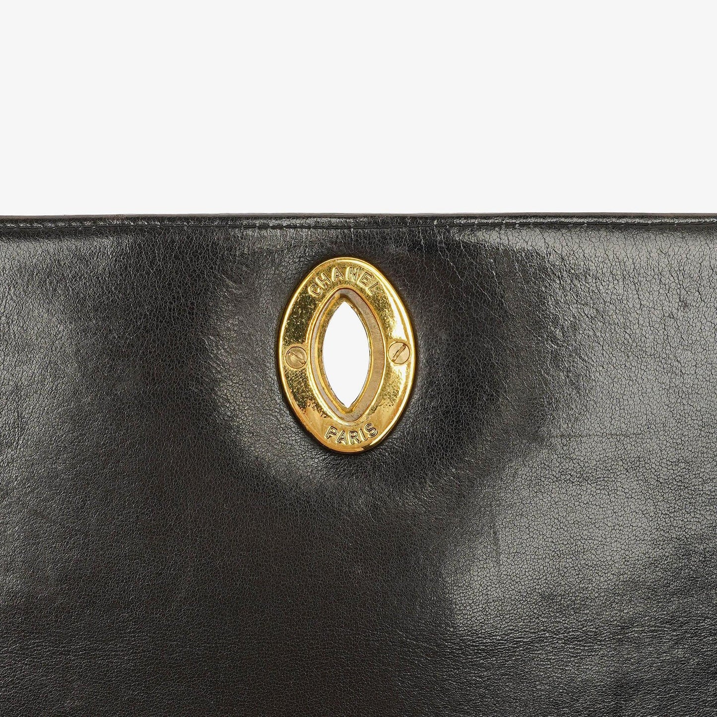 Chanel Lambskin Black Vertical Quilted Maxi CC Flap Shoulder Bag