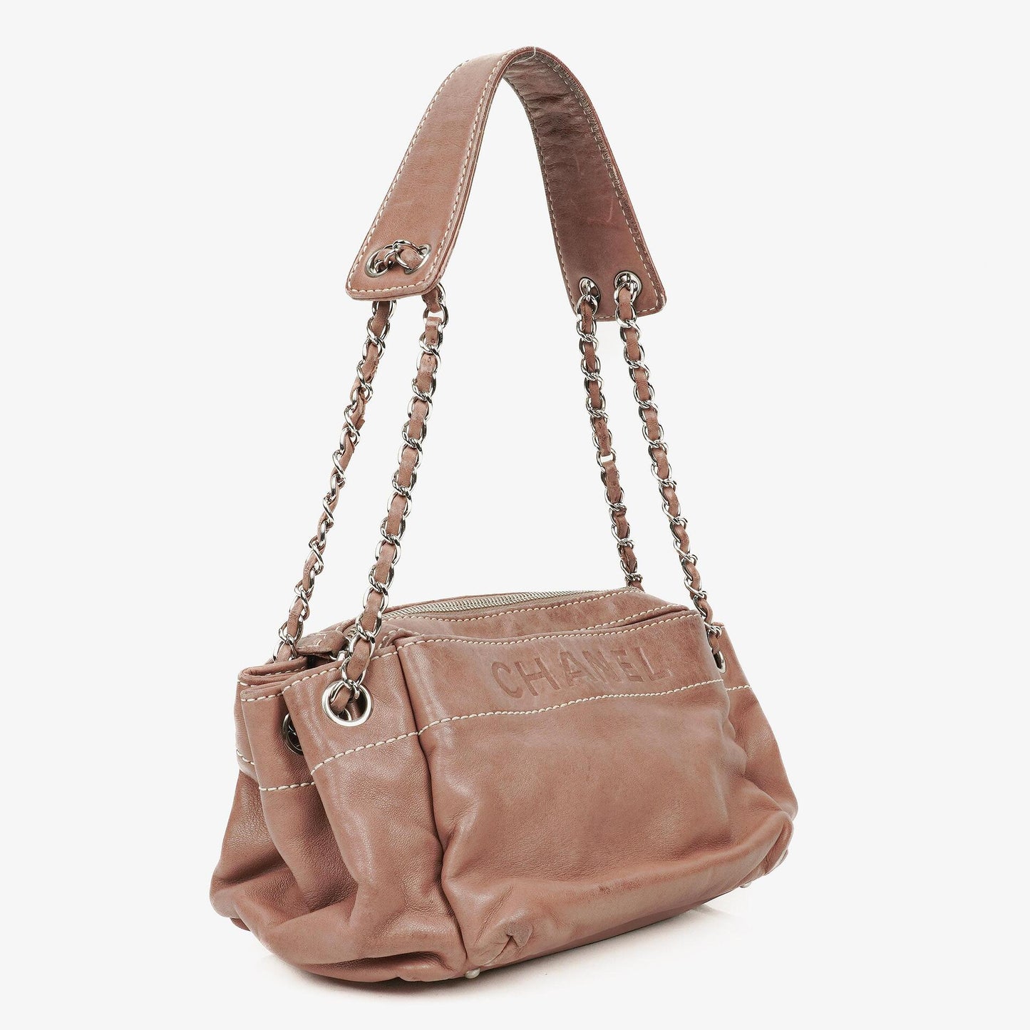 Chanel Lambskin Lax Accordion Hobo Bag