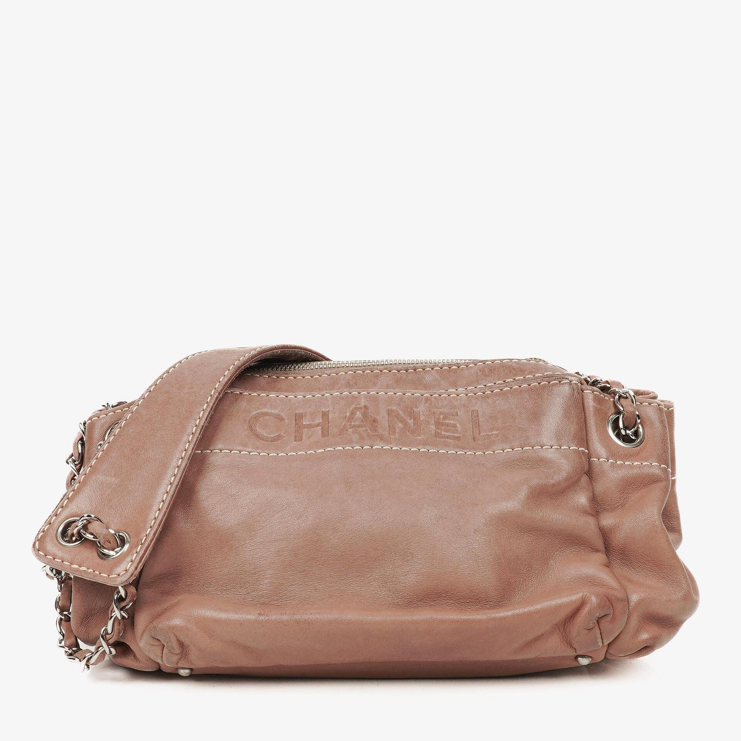 Chanel Lambskin Lax Accordion Hobo Bag