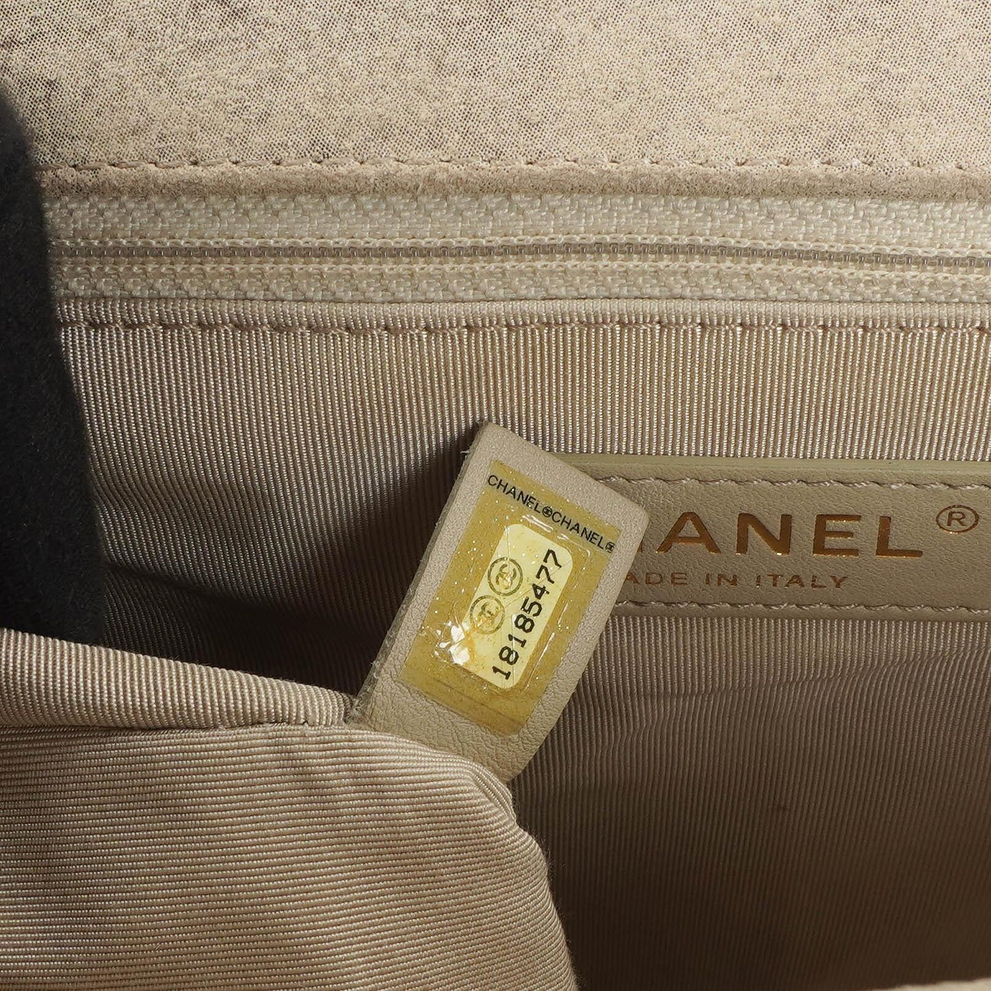 Chanel Large Boy 2013 Metiers D’Art Neutral Quilted Distressed Suede Flap Bag With Aged Gold Hardware
