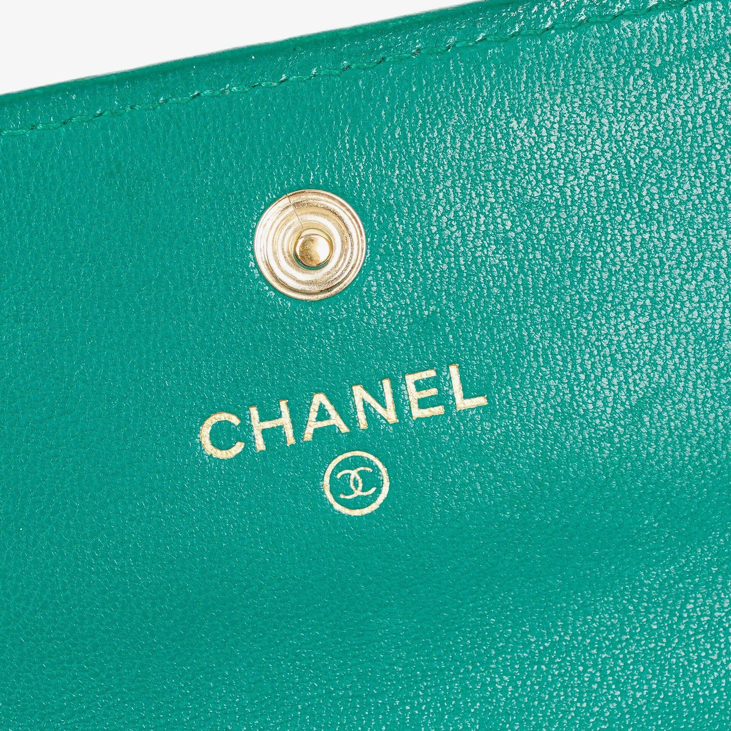 Chanel Large Boy Gusset Metallic Turquoise Lambskin Quilted Flap Wallet