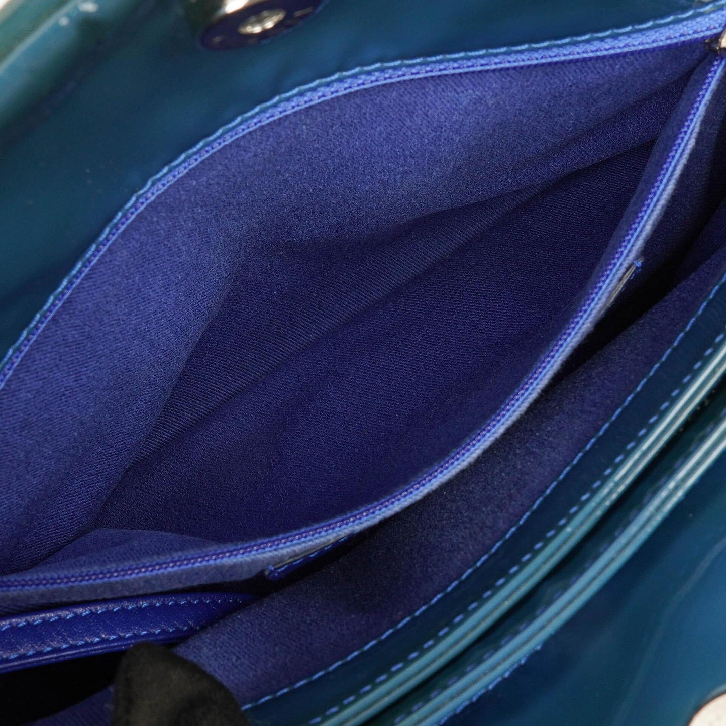 Chanel Large Just Mademoiselle Patent Quilted Bowling Bag