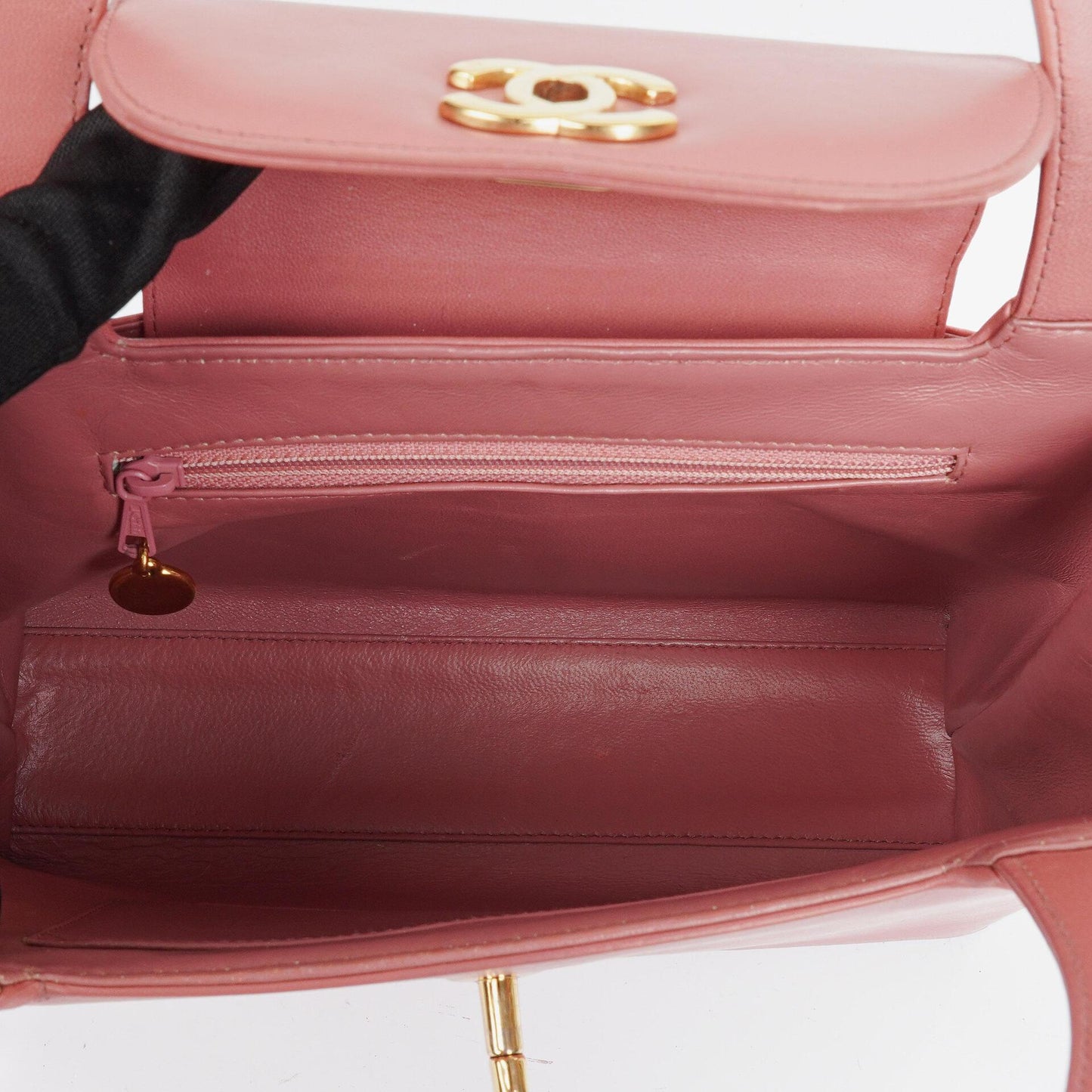 Chanel Large Kelly Pink Lambskin 24K Gold-Plated Hardware Shopping Bag