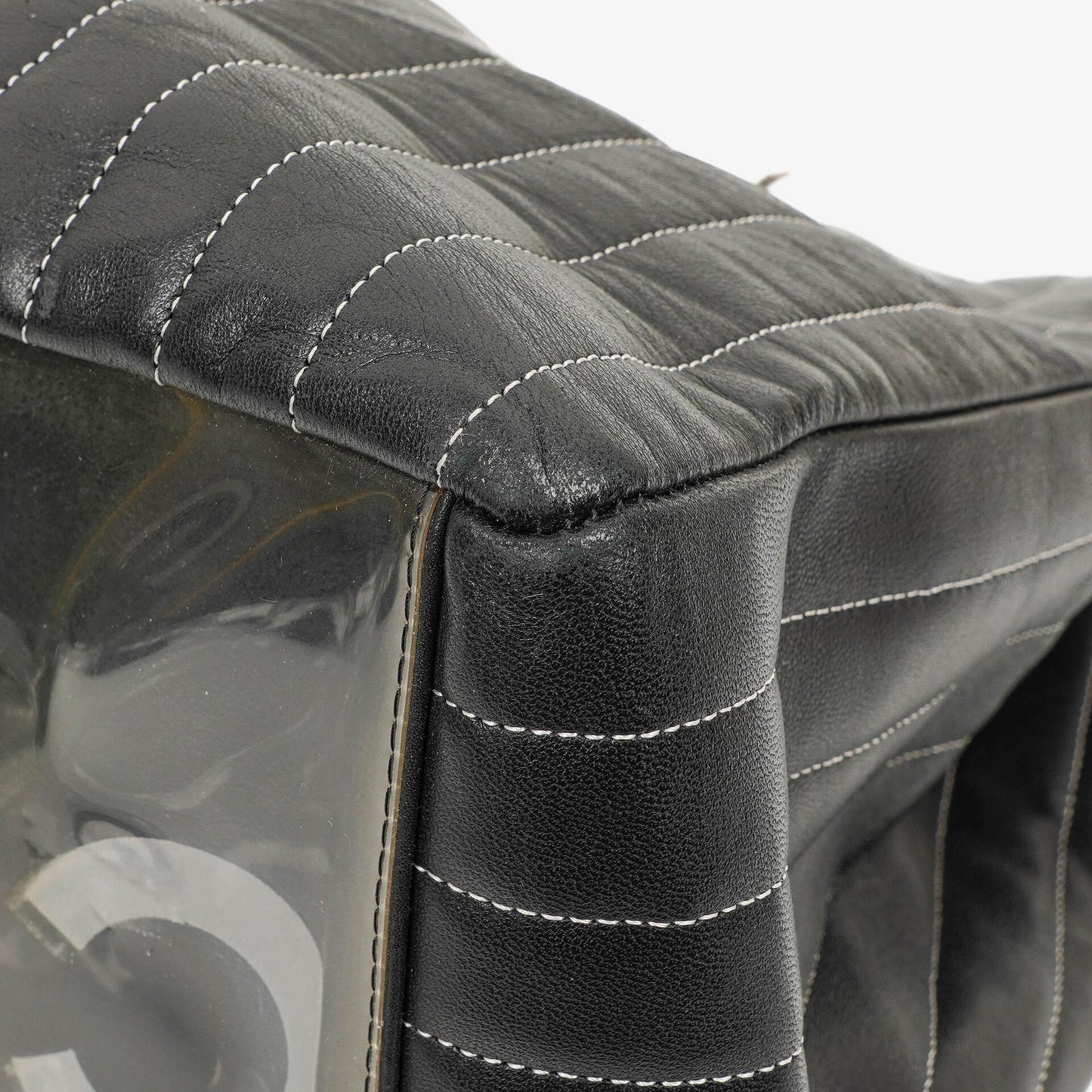 Chanel Large Mademoiselle Black Lambskin Vertical Quilted Tote Bag