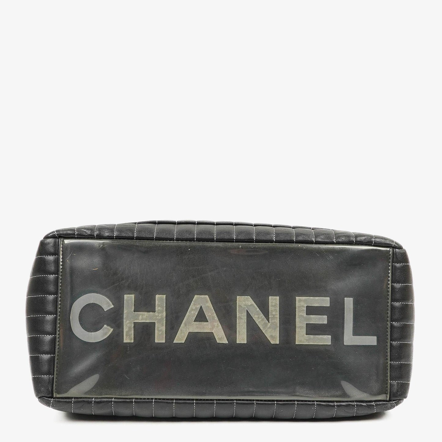 Chanel Large Mademoiselle Black Lambskin Vertical Quilted Tote Bag