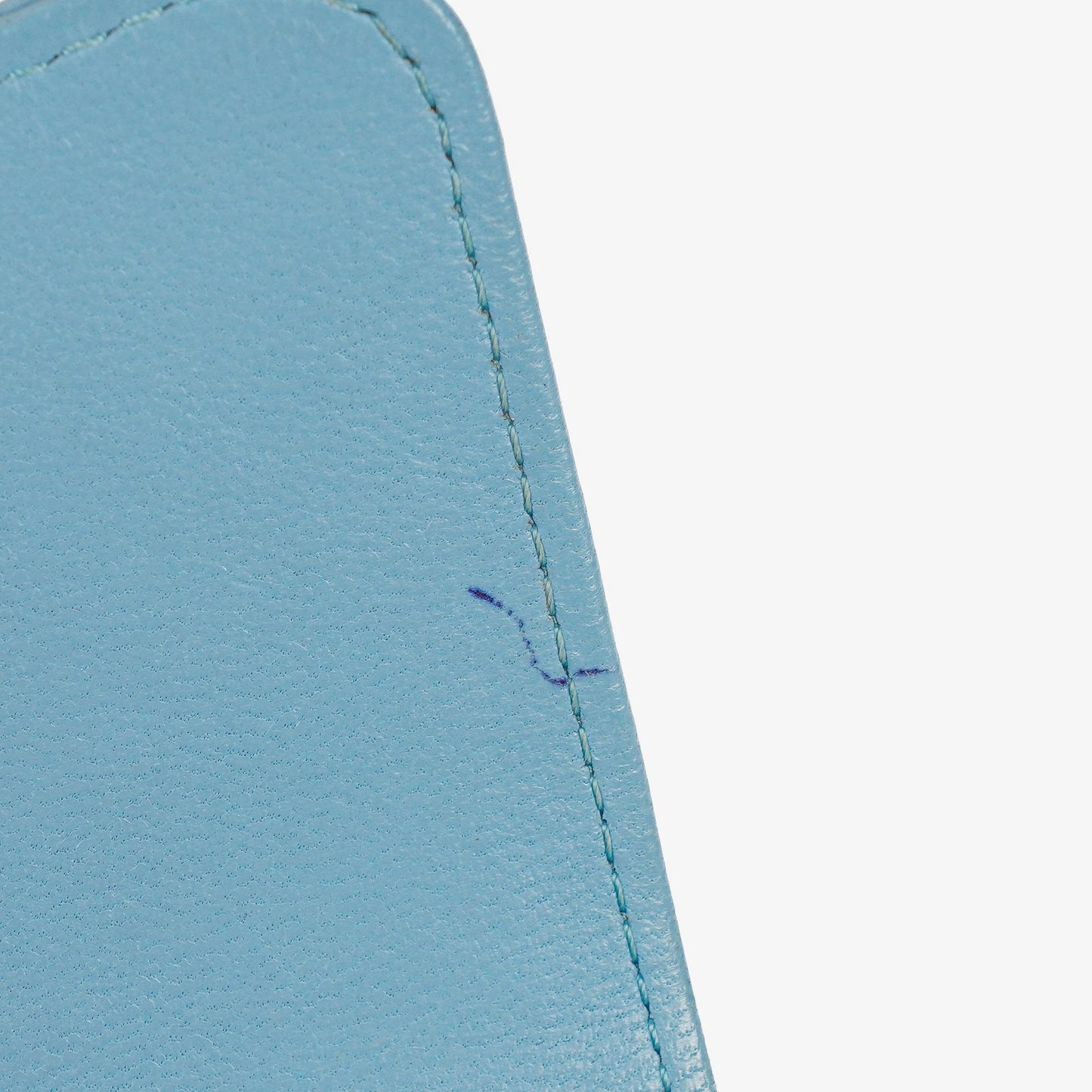 Chanel Large Quillted Lambskin Light Blue Flap Wallet