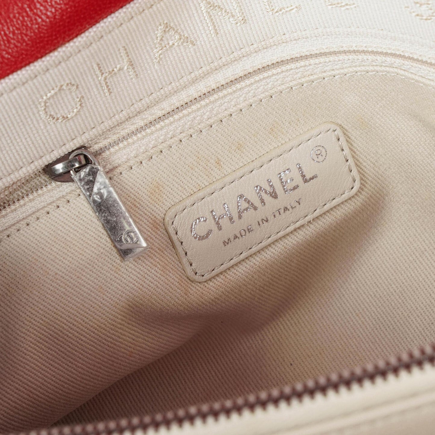 Chanel Large Simply CC Rue Cambon Red Shiny Calfskin Flap Bag