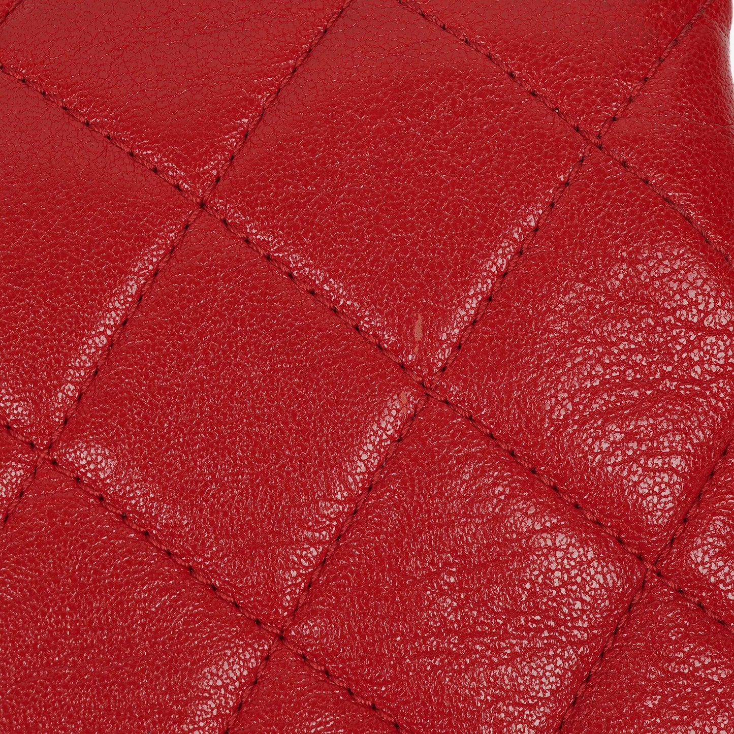 Chanel Large Simply CC Rue Cambon Red Shiny Calfskin Flap Bag