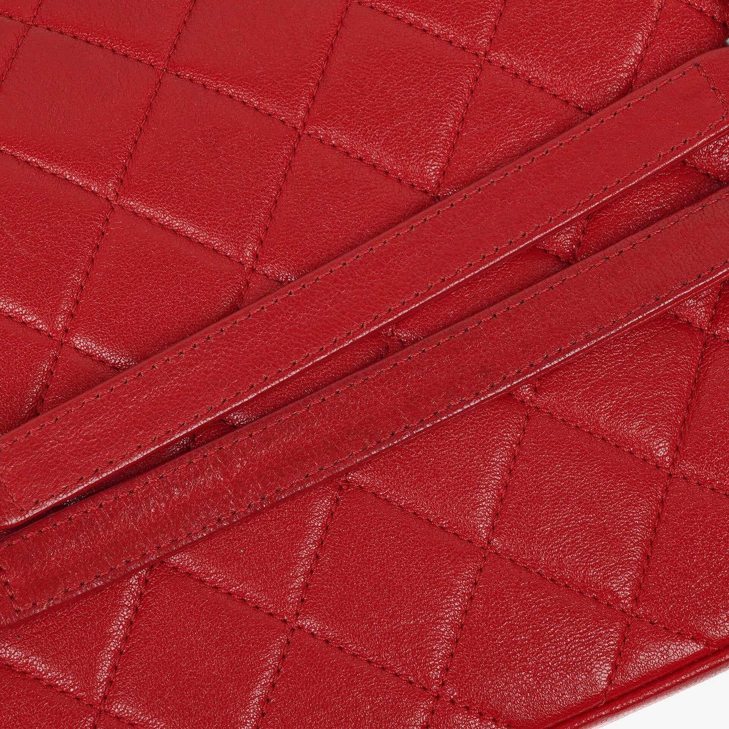 Chanel Large Simply CC Rue Cambon Red Shiny Calfskin Flap Bag