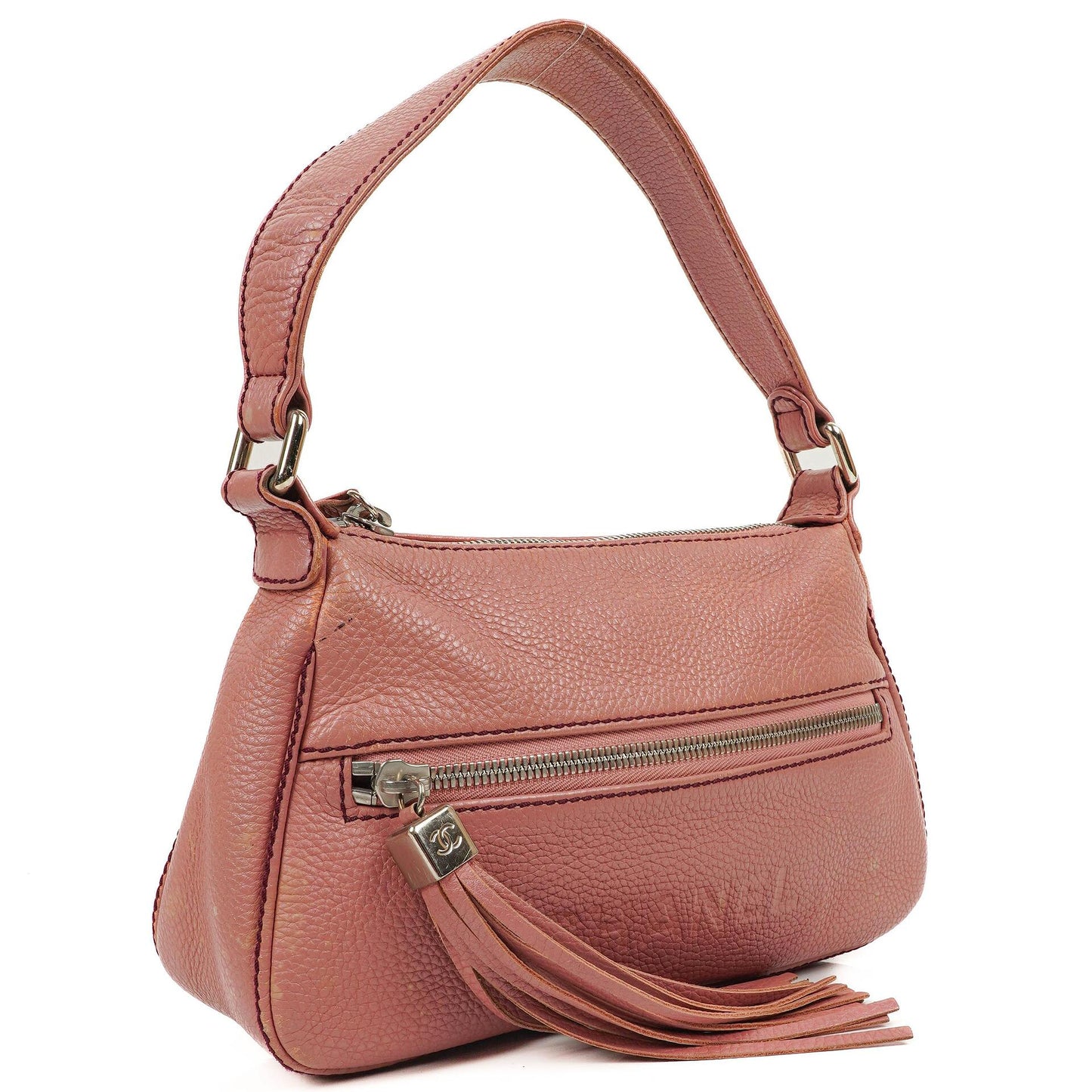 Chanel LAX Front Pocket Grained Calfskin Shoulder Bag, 2003-2004