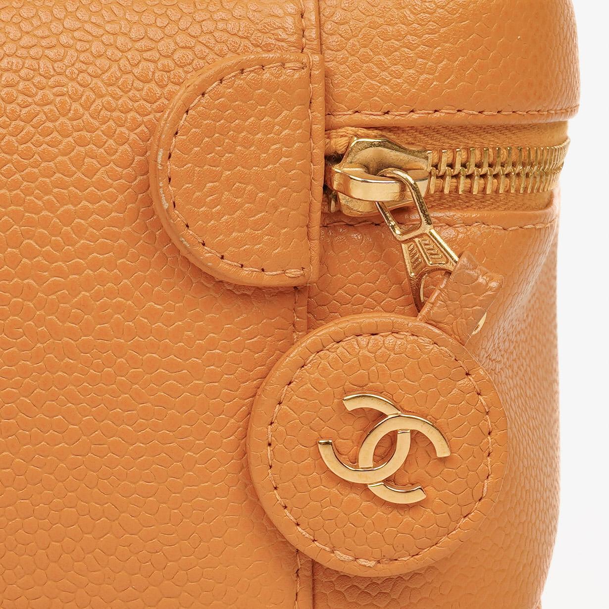 Chanel Leather Cosmetic Vanity Case