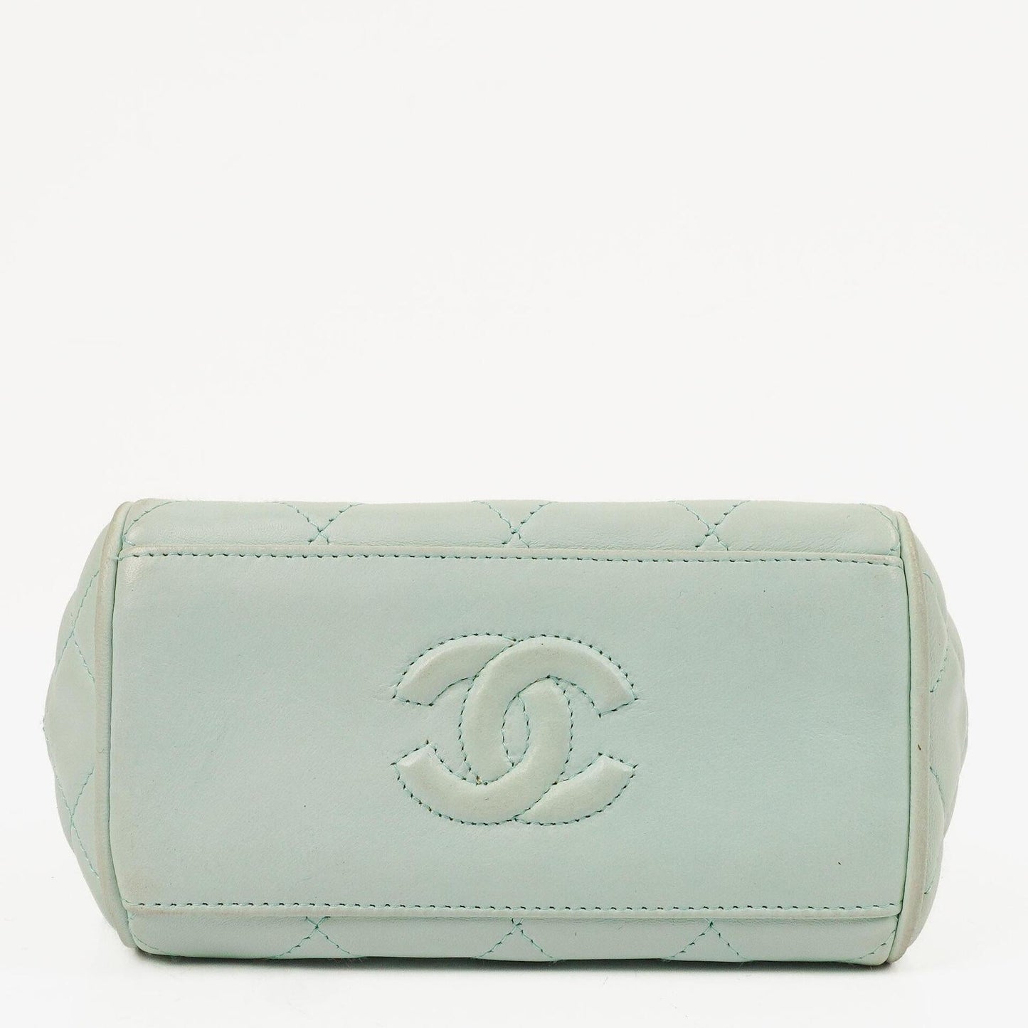 Chanel Light Blue Matelasse Chain Mini Bag