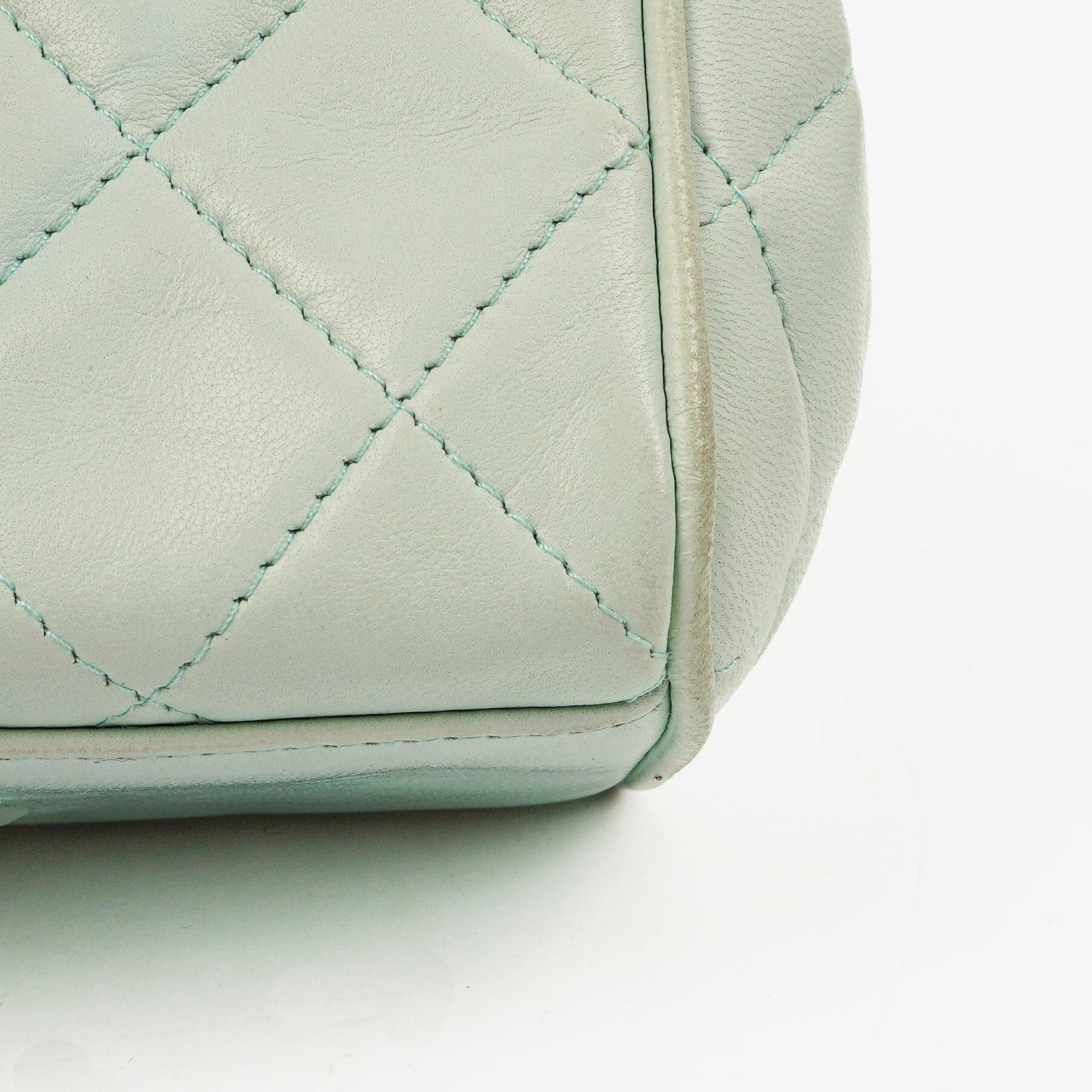 Chanel Light Blue Matelasse Chain Mini Bag