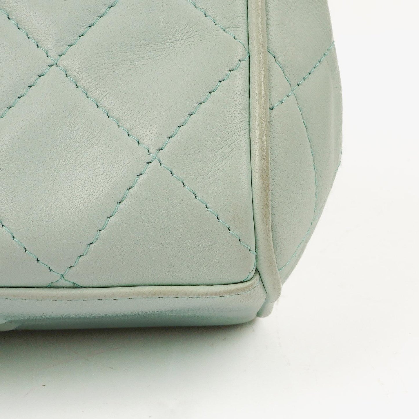 Chanel Light Blue Matelasse Chain Mini Bag