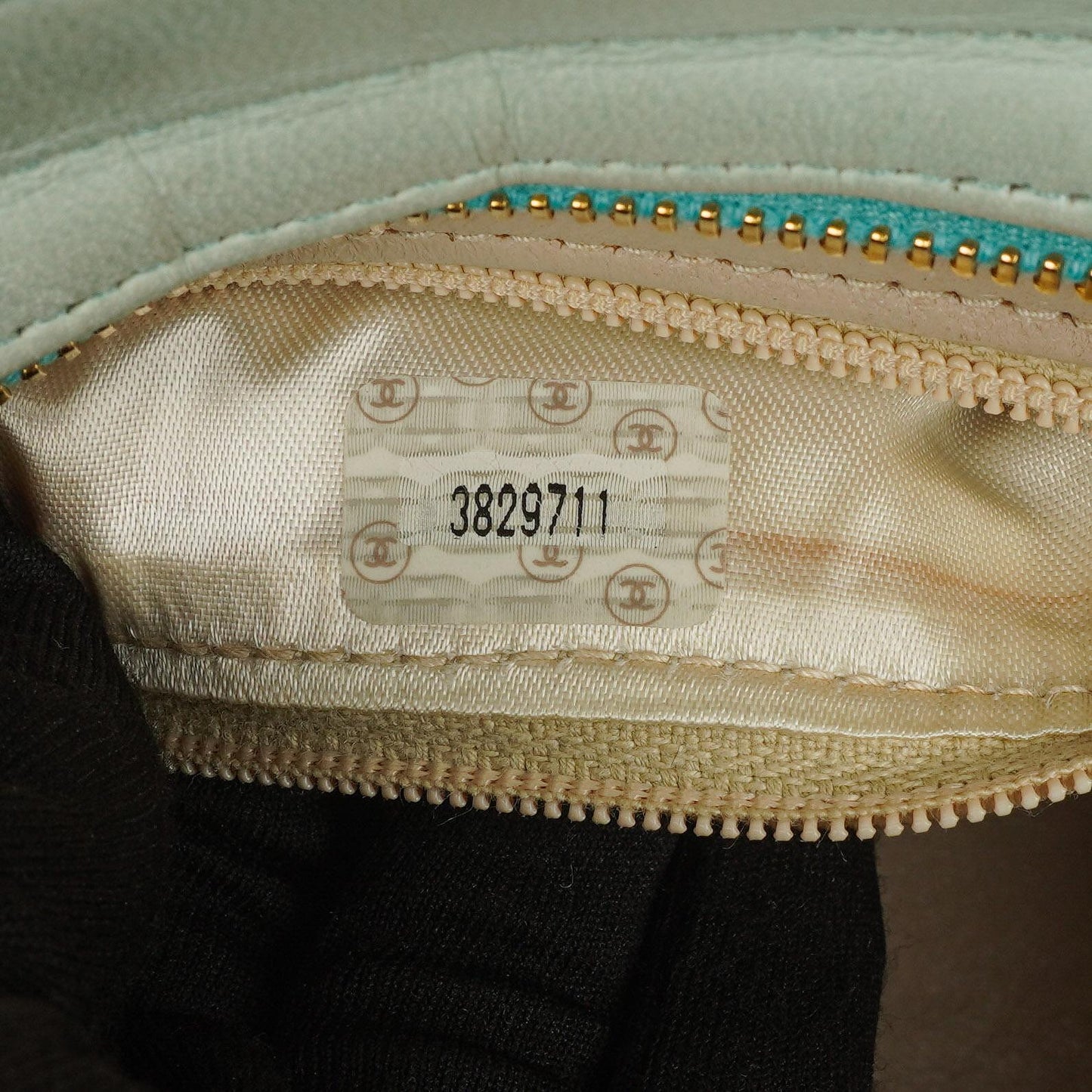 Chanel Light Blue Matelasse Chain Mini Bag