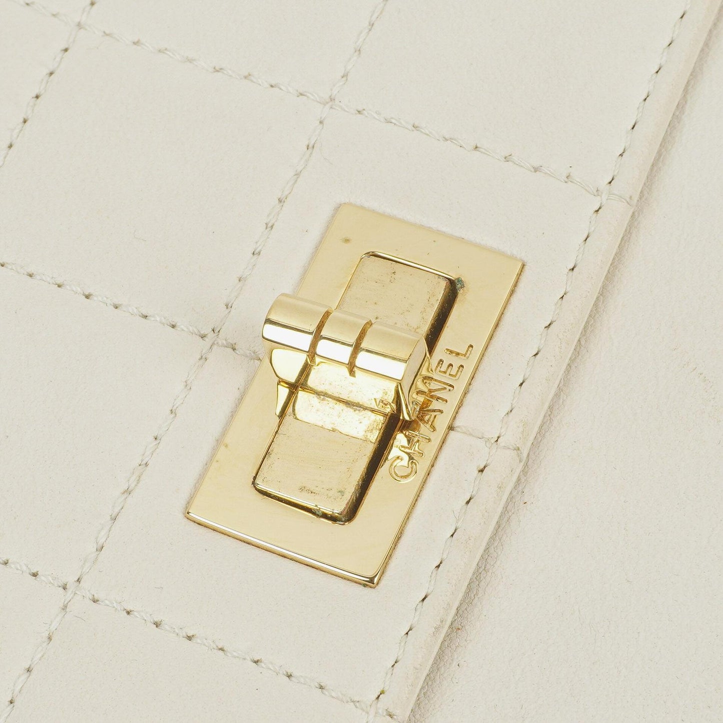 Chanel Mademoiselle Lock Accordion Chocolate Bar Flap Bag
